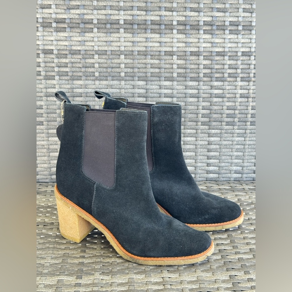 Ralph Lauren Black Suede Ankle Boots - Picture 2 of 16